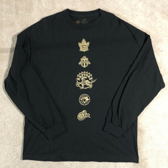 OVO Drake Night Toronto Raptors NBA March 9 2018 Long Sleeve T-Shirt Mens XL - Picture 1 of 7